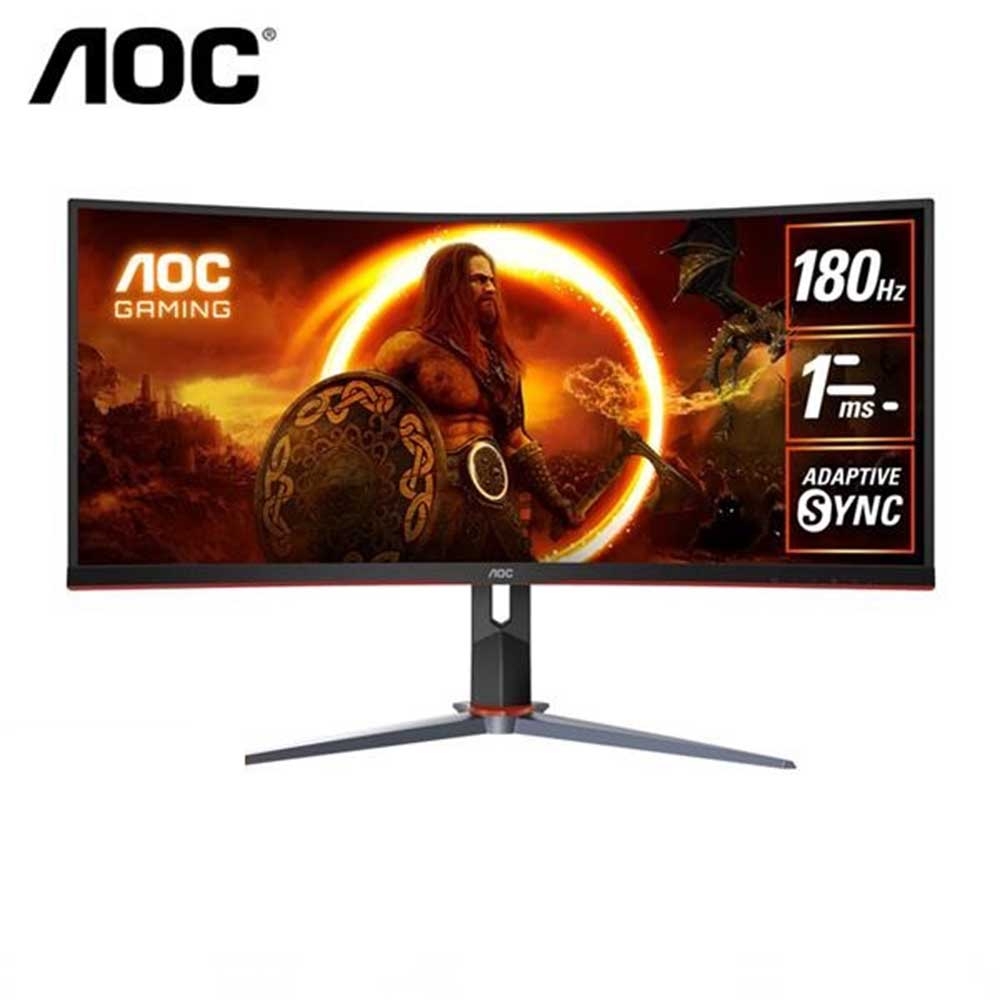 AOC CU34G2XP 34型VA 2K 180Hz 1500R曲面電競螢幕(Display HDR/HMDI/DP