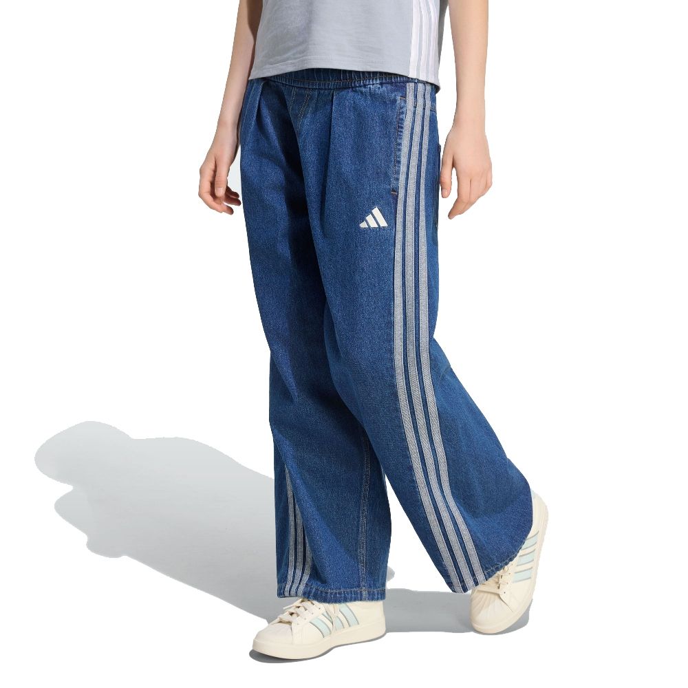 【Adidas 愛迪達】STA DNM REG PNT 休閒 丹寧長褲 牛仔褲 運動七分褲 男女 A-KV8336 B-KV0619 精選五款 (C 女款-KV0618)