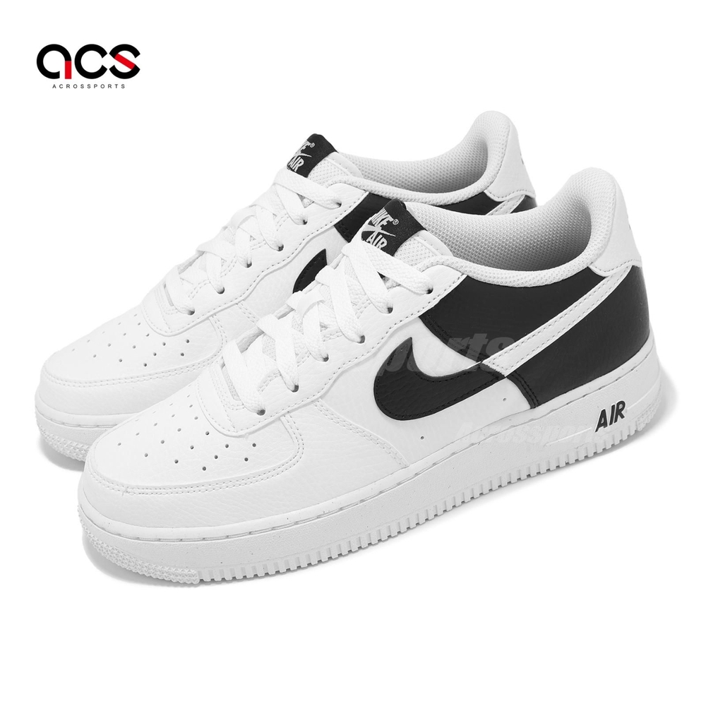 Nike 休閒鞋 Air Force 1 NN GS 大童 女鞋 白 黑 陰陽 AF1 HF9096-100