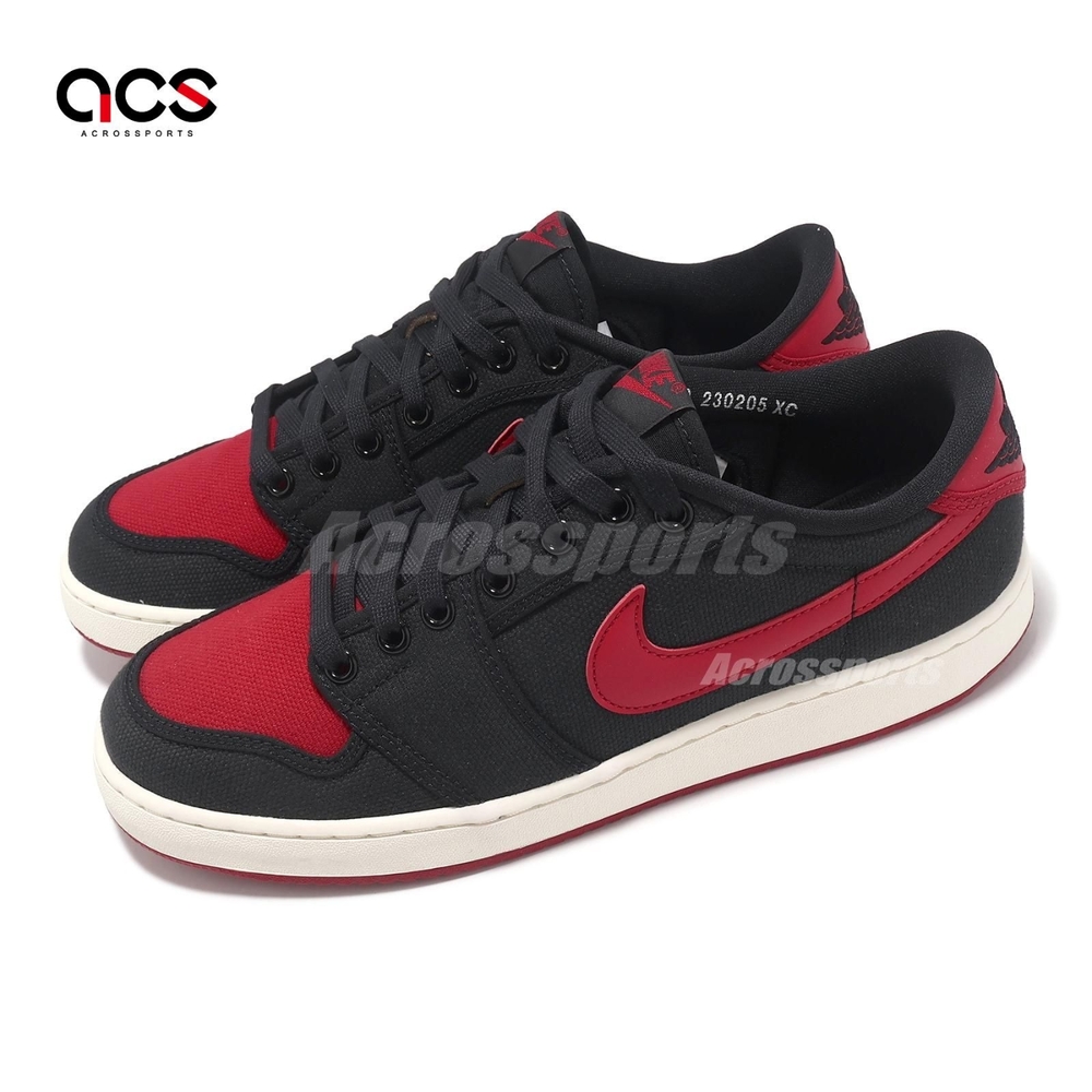 Nike 休閒鞋Air Jordan 1 KO Low 男鞋黑紅Bred 帆布DX4981-006 | 休閒