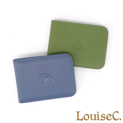 【 Tree House 】LouiseC. 牛皮可愛汽車對開工作證件卡片夾(2色) MDR0003