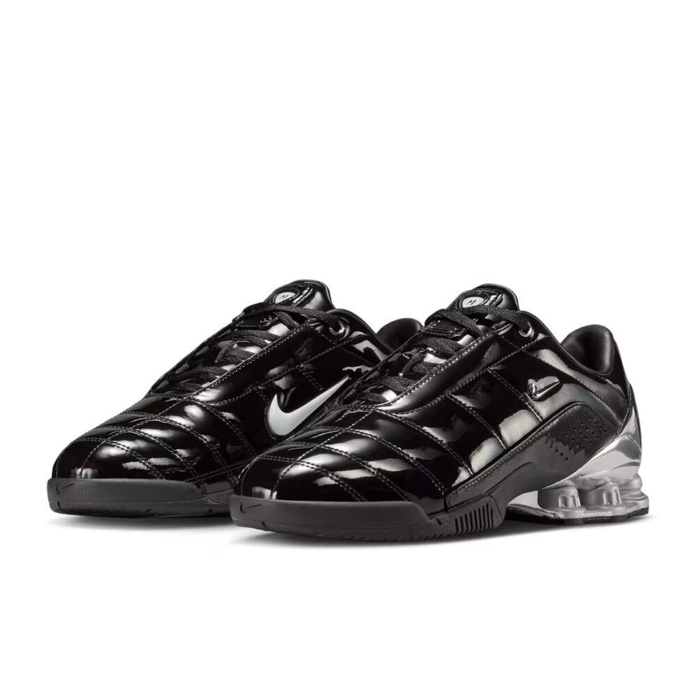 W Nike Total 90 Secutor Shox Magia Metallic Silver 黑銀色漆皮 
