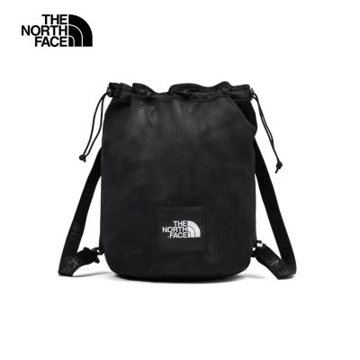 【The North Face 官方旗艦】北面男女款黑色抽繩束口休閒後背包｜8HNWJK3 筆電包/登山包