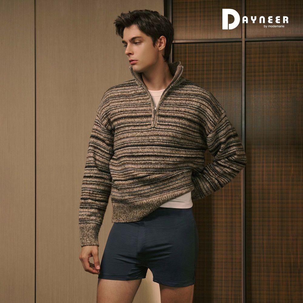 DAYNEER 素面寬鬆四角男內褲 M-XXL(深邃黑)