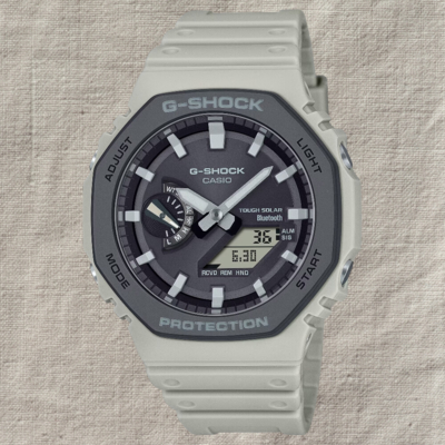 CASIO卡西歐 G-SHOCK GA-B2100LUU-5A 八角形太陽能街頭時尚腕錶 米色 45.4mm