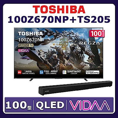 TOSHIBA東芝 TOSHIBA 東芝100型 QLED 4K 智慧顯示器100Z670NP