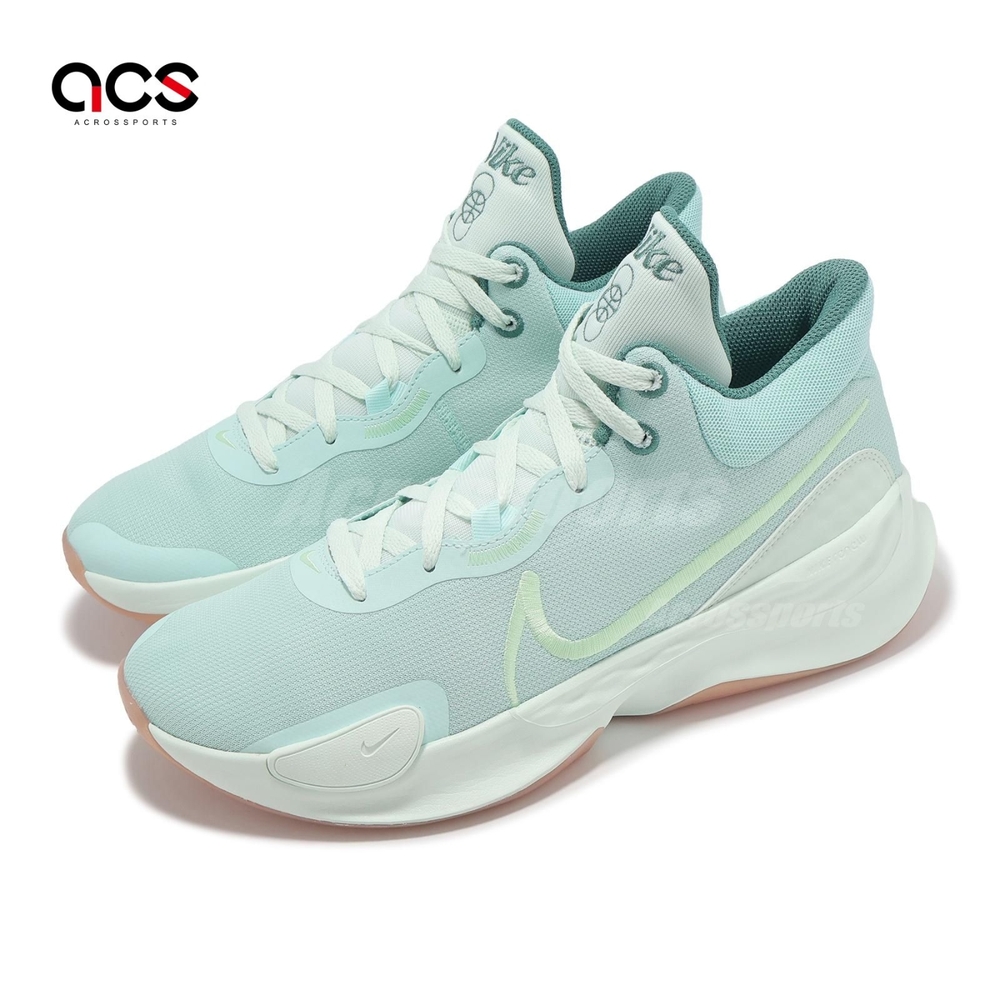 Nike 籃球鞋Renew Elevate III 男鞋藍綠緩衝抓地運動鞋DD9304-301