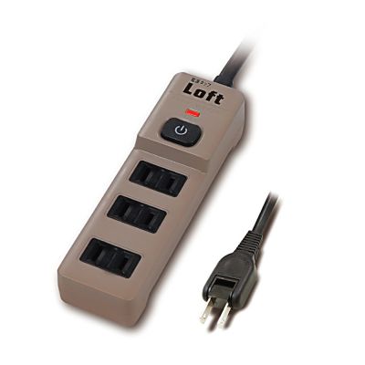 【EC】 居家工業風 2P1切3插節能安全延長線 奶茶色 LL-755S-6