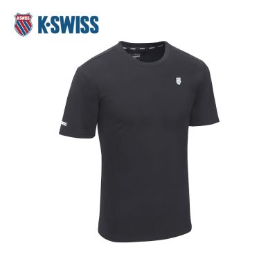 K-SWISS 短袖T恤 26SS TEE 7 M 短上衣 男短袖上衣 黑色 1013704-008