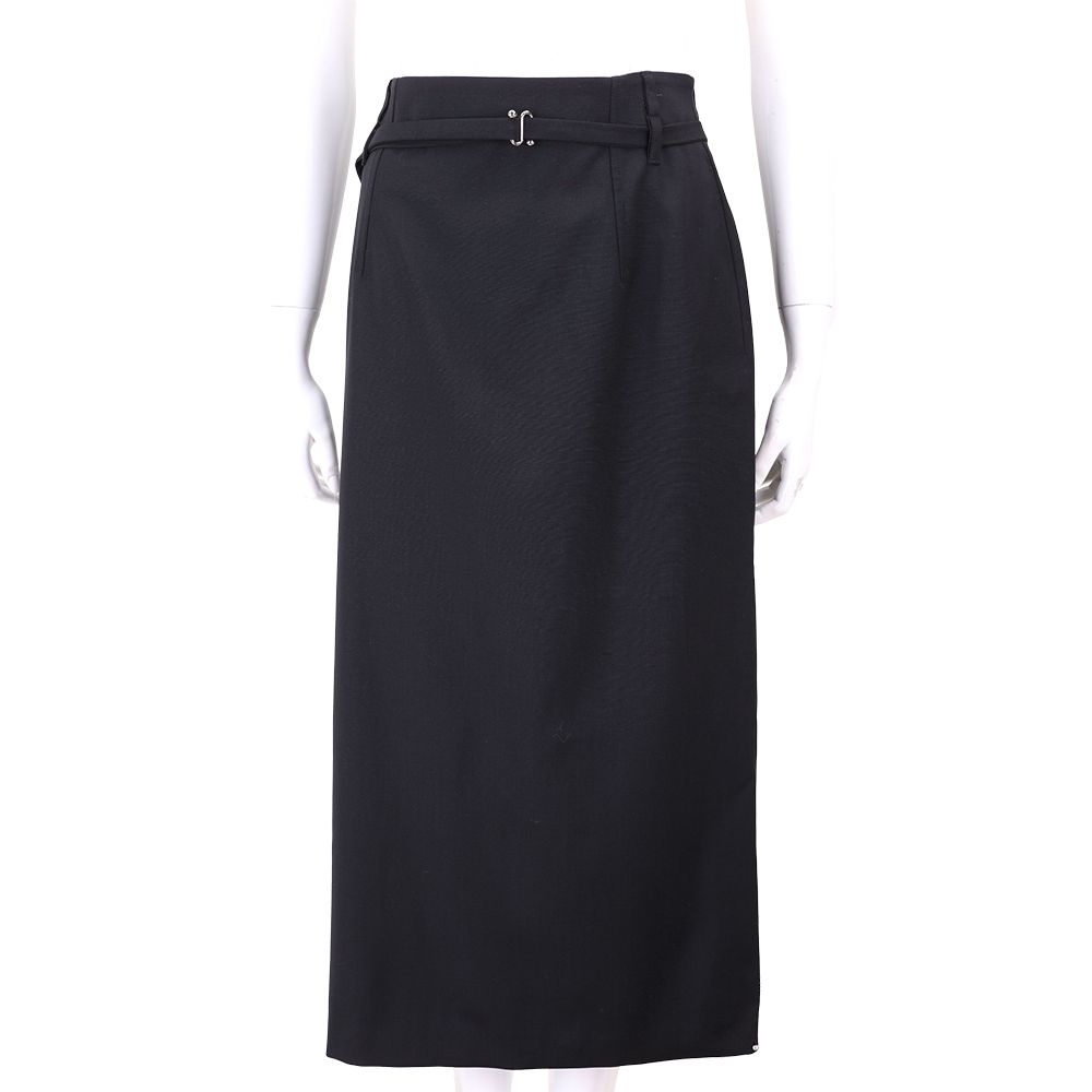 Max Mara-SPORTMAX SPXTACITO  100%純羊毛後開岔附腰帶鉛筆裙 長裙