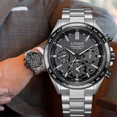 CITIZEN 星辰 限量 鈦 GPS衛星對時光動計時手錶-44.6mm CC4058-67X