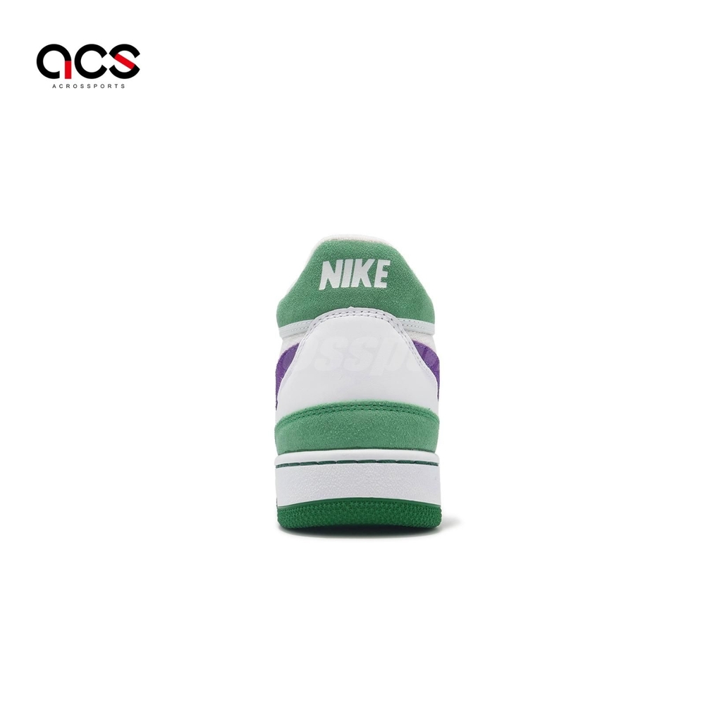 Nike 休閒鞋Attack Wimbledon 男鞋白紫綠復古棋盤格FZ2097-101 | 休閒