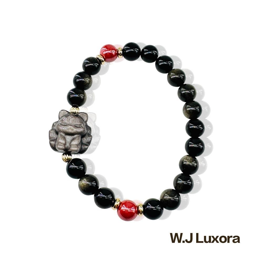 W.J Luxora九尾狐能量守護銀曜石手錬  150518-01