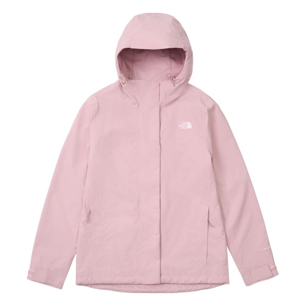 The North Face 北臉 外套 女 運動連帽外套 防潑水 衝鋒衣 粉 NF0A8DX80SO