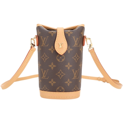 LOUIS VUITTON路易威登 Louis Vuitton LV路易威登 Fold Me M80874 老花帆布拼牛皮斜背薯條包(咖啡色)