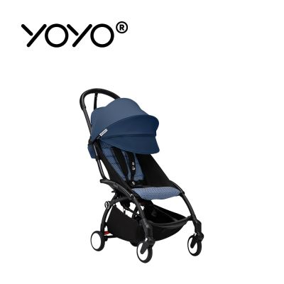 Stokke YOYO³ 6+推車組合(含車架) - 法航藍色