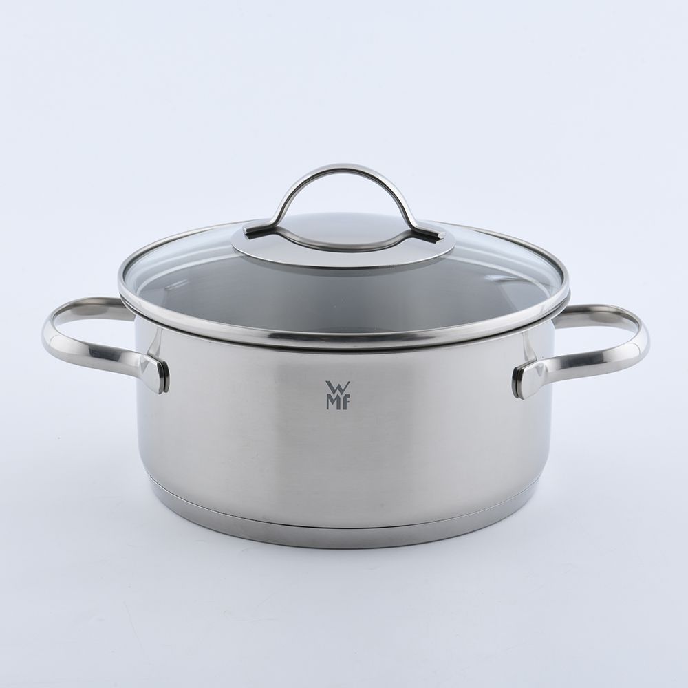 WMF PROVENCE PLUS 德國316 不鏽鋼矮身湯鍋(含蓋) 20cm 2.5L 湯鍋燉鍋