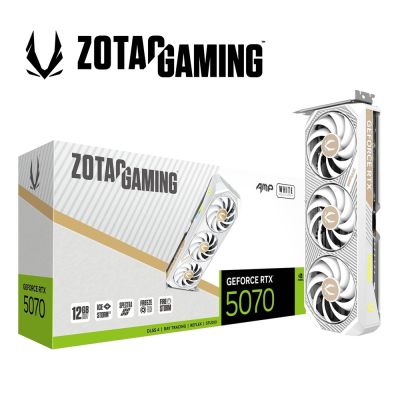 ZOTAC 索泰 RTX 5070 AMP White Edition 顯示卡+全漢 CMT580 白色 機殼