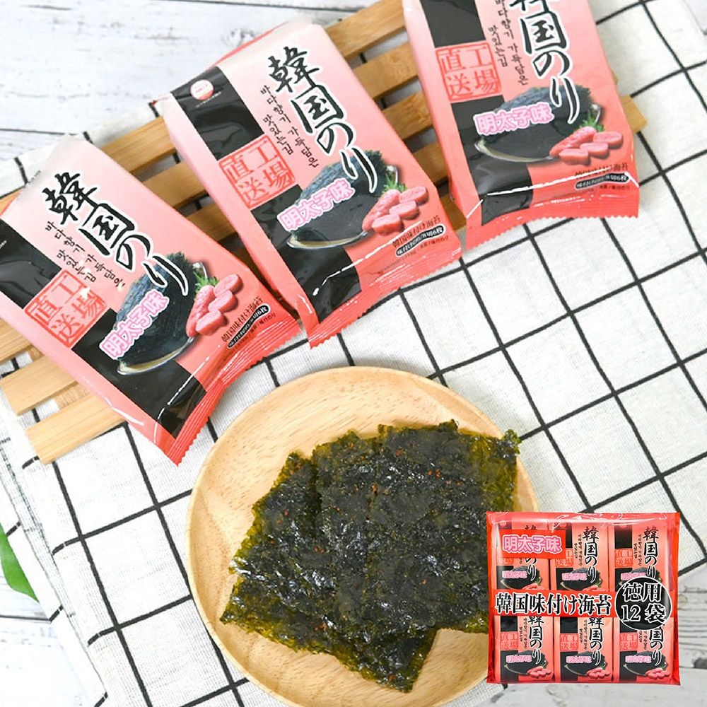 HAESONG 韓國明太子風味海苔(38g/袋)12入X8袋-箱出| 海味/海苔| Yahoo