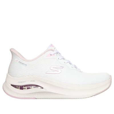 Skechers 思克威爾 Arch Fit Skech-Air [150791WLPK] 女 休閒鞋 舒適 白 粉紅