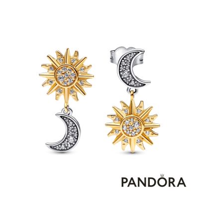 【Pandora官方直營】日月耳環-絕版品