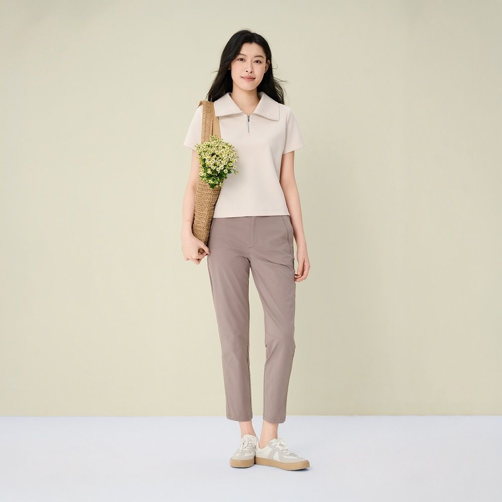 GIORDANO 女裝易打理輕薄涼感長褲