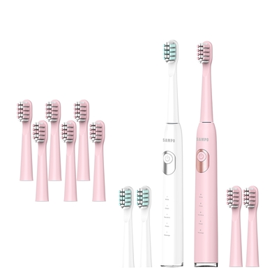 【SAMPO 聲寶】 五段式音波電動牙刷(TB-Z23U1L 共附9只刷頭)