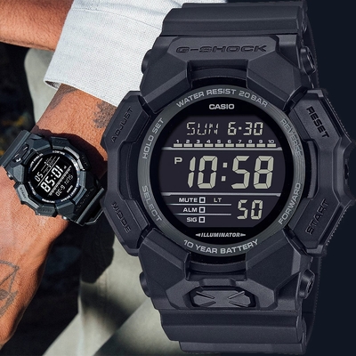 CASIO 卡西歐 G-SHOCK 10年電力 大螢幕電子錶 學生錶 週年慶狂歡 送禮推薦 GD-010-1A1