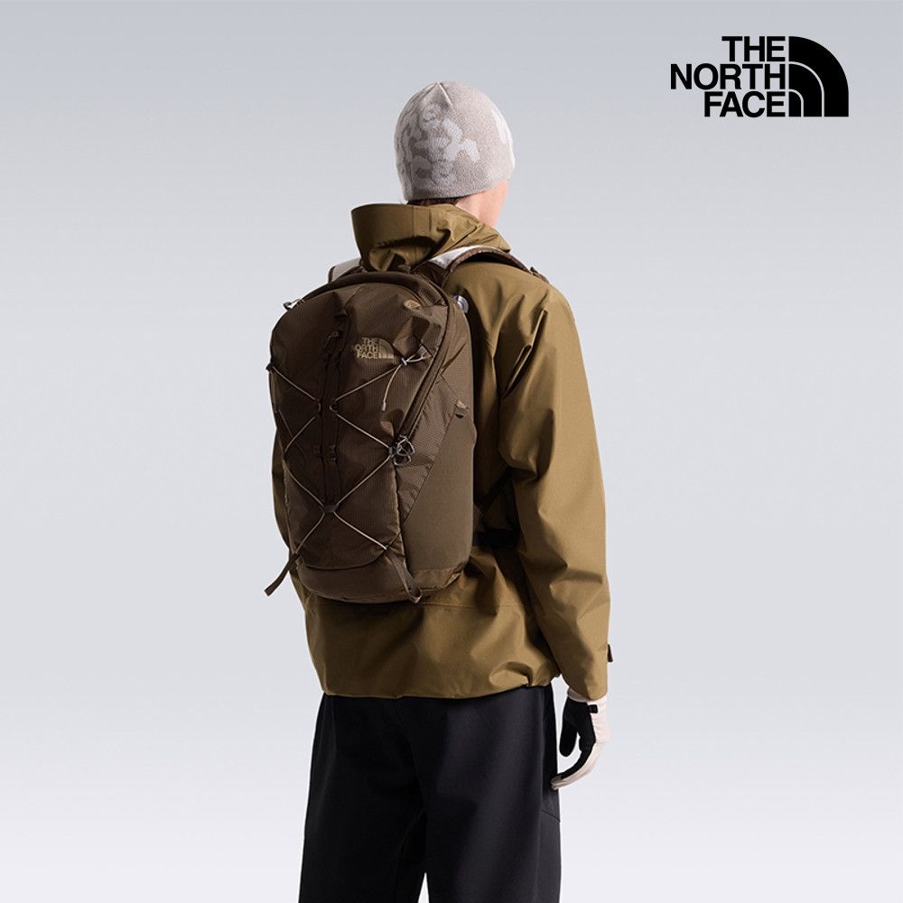 【The North Face 官方旗艦】北面男女款咖啡色舒適背負休閒後背包｜8E9ZTGV 筆電包/登山包