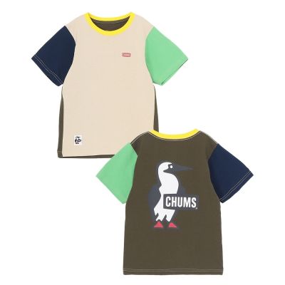 CHUMS Kids Booby Logo T-Shirt 中大童 短袖上衣 Green Crazy CH211282C086