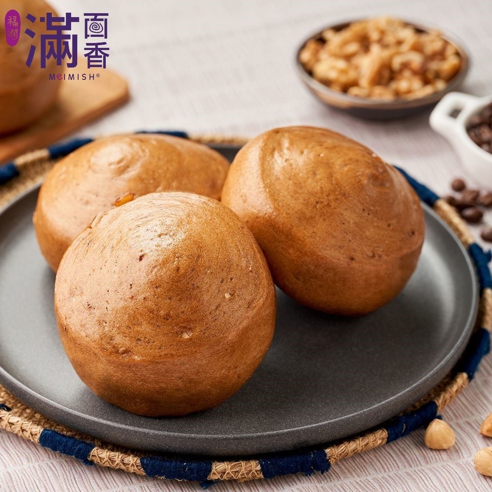 (任選) 滿面香 小咖啡榛果饅頭(6顆/包/每顆45g)