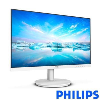 PHILIPS 飛利浦 271V8W 窄邊框螢幕，27型大尺寸顯示，支援FHD解析度1920 x 1080，IPS面板提供178°超廣視角，具備HDMI與VGA雙介面，適合多工使用與高品質視覺體驗