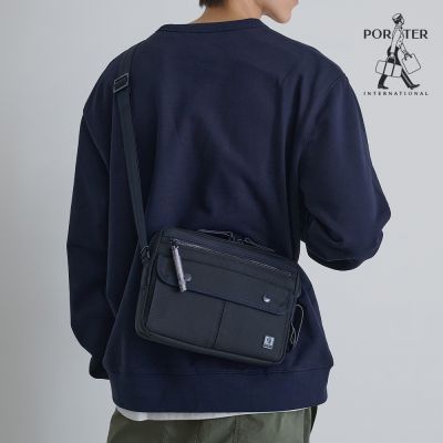PORTER INTERNATIONAL - 自信經典NEW HEAT斜背包 - 深藍