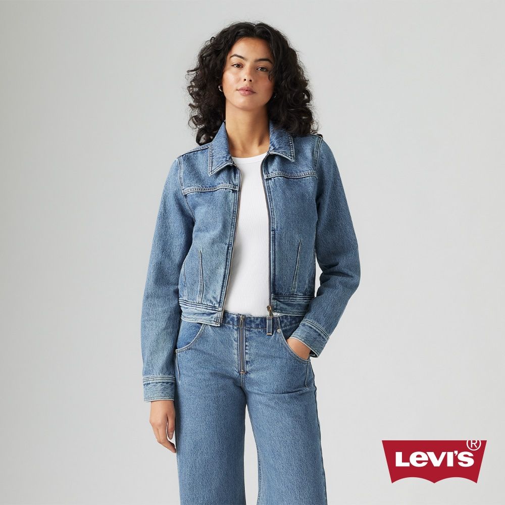 Levi's 女款 合身拉鍊牛仔夾克 / 外套 熱賣單品