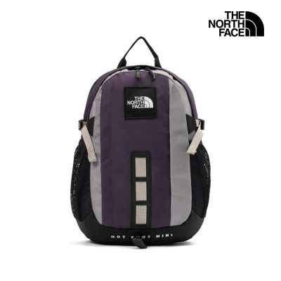 【The North Face 官方旗艦】北面男女款灰色DWR防潑水休閒後背包｜8GJJMUC 筆電包/登山包