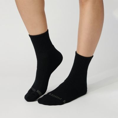 FOOTER除臭襪【男款L/XL】單色運動逆氣流氣墊襪(T11)