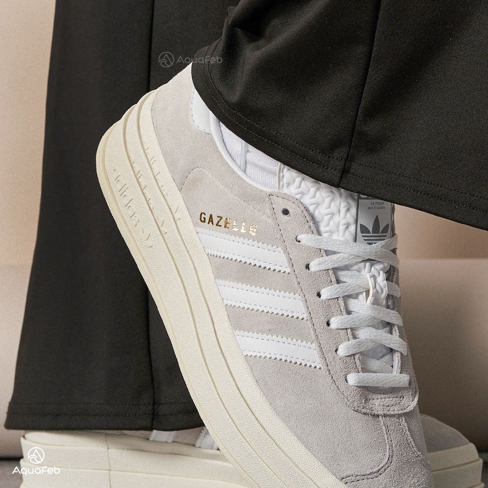 adidas gazelle silver green womens Shop Grey Womens Gazelle Bold Lace Up Sneakers  Shoebacca