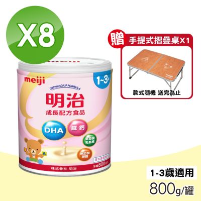 【MEIJI明治】成長配方食品 1~3歲 8罐組(800g/罐)