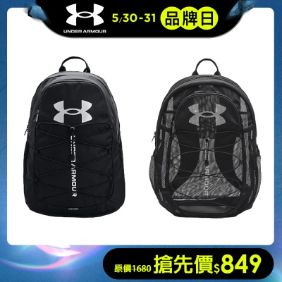 【UNDER ARMOUR】黑灰兩色 Hustle Sport 26~28L大容量後背包 男女同款