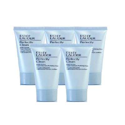 * ESTEE LAUDER雅詩蘭黛 細緻煥采雙效淨化潔面乳30ml*5