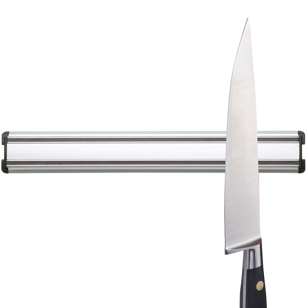 純銀製刀 約30cm KitchenCraft》英國亮銀磁吸刀架-30cm-- 刀座刀具收納| 磨刀器/刀架