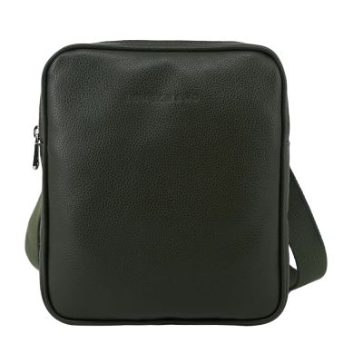 LONGCHAMP LE FOULONNÉ 系列牛皮方形斜背包(小/卡其綠)