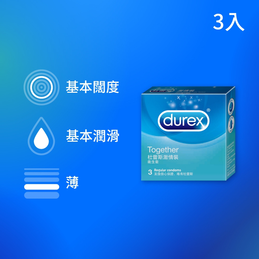 Durex 杜蕾斯-激情裝保險套(3入)