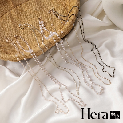 【HERA 赫拉】韓版復古珍珠水晶串珠口罩眼鏡防掉掛鍊-4款#H100513C(時尚 簡約 氣質)