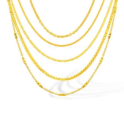 金緻品 日常精選 黃金素鍊 0.70錢 多款選 5G工藝