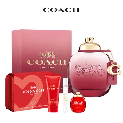 COACH曠野玫瑰淡香精90ml(贈時尚戀紅淡香精旅行組+隨機小香*1)