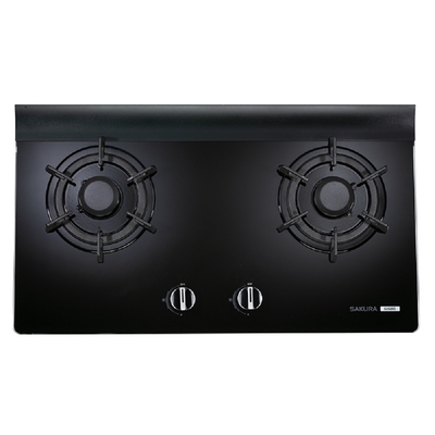 SAKURA櫻花牌 (全省安裝)櫻花雙口檯面爐黑色(與G-2826G同款)LPG瓦斯爐桶裝瓦斯G-2826GBL