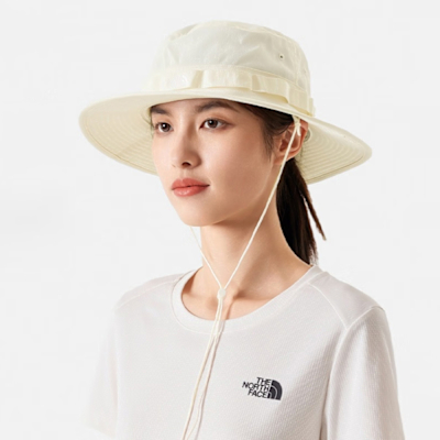 The North Face 北臉 帽子 漁夫帽 運動帽 遮陽帽 HORIZON BREEZE BRIMMER HAT 米白 NF0A5FX6QLI