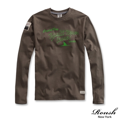 Roush 美式貼布破版鯊魚長TEE(2411513)