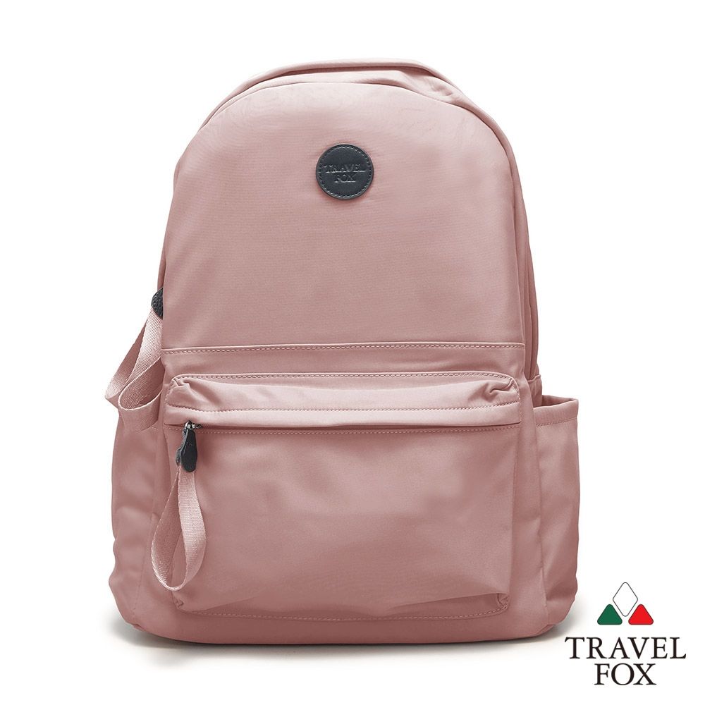 【TRAVEL FOX 旅狐】簡約休閒大容量防水筆電包/旅行背包/學生包/女包 (TB840-69 粉紅)